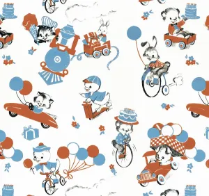 Fine Art Animal Illustrations Drucke: Transportation pattern