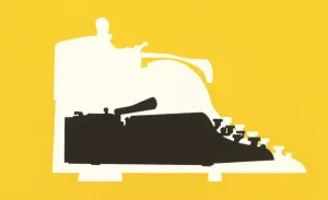 Vintage Office Decor Drucke: Typewriter