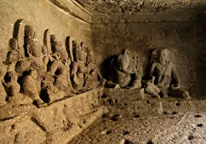 Bilder Datiert 8. Oktober 2015: Höhle Nr. 22 in Ellora