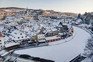 Cesky Krumlov Castle Tower Drucke: Cesky Krumlov