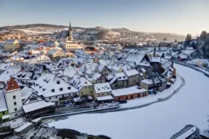 Vltava River Landscape Photography Drucke: Cesky Krumlov