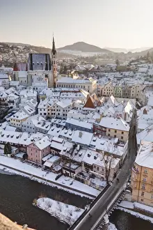 Cesky Krumlov Castle View Drucke: Cesky Krumlov