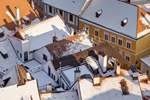 Czech Republic Winter Scene Drucke: Cesky Krumlov