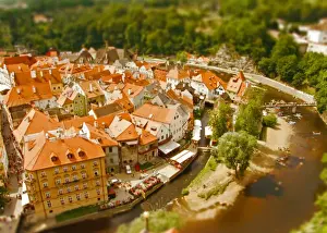 World Heritage Site Architecture Drucke: Cesky Krumlov