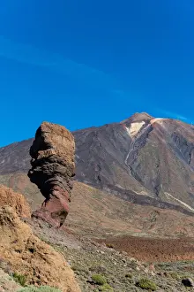 Tenerife Travel Destinations Drucke: Cinchado rock and Teide Volcano