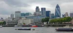 Thames River View Drucke: The City