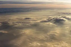 Cloud Formations Germany Drucke: Cloud formations in the evening light, Germany