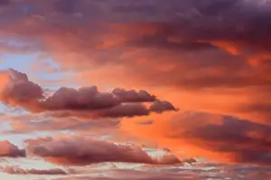 Cloud Formation Photography Drucke: Cloud formations, evening sky, Namibia