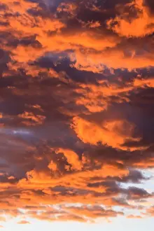 Cloud Formations Drucke: Cloud formations, evening sky, Namibia
