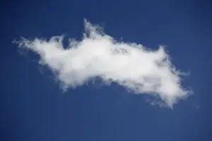 Horizontal Landscape Images Drucke: A cloud in the sky