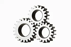 Studio Photography Equipment Drucke: Three cog wheels