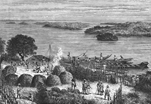 Traditional African Huts Drucke: Congo Encampment