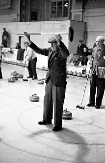 Scottish Sport History Drucke: Curling Bogle