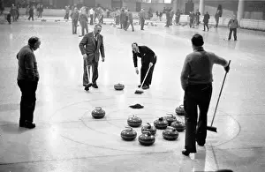 Historic Sport Photography Drucke: Curling Game