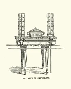 Vintage Engraving Artwork Drucke: Table of Showbread