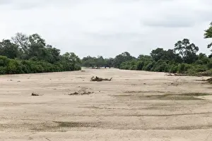 Dried up river bed