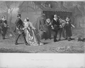 19th Century Painting Drucke: The Duel Interrupted