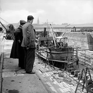 Scotland Black And White Photos Drucke: Dundee Harbour