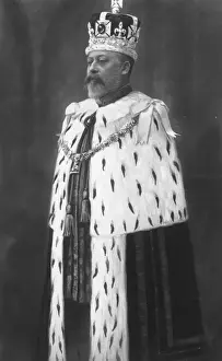 British Monarchy Historical Photos Drucke: Edward Enrobed
