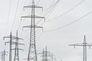 Power Industry Infrastructure Drucke: Electricity pylons