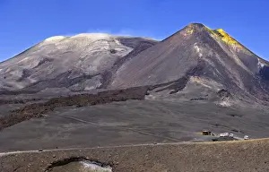 Italian Volcano Landscape Drucke: Etna, the top of the volcano