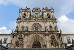 Leiria District Landmarks Drucke: Facade of the monastery of Alcobaca
