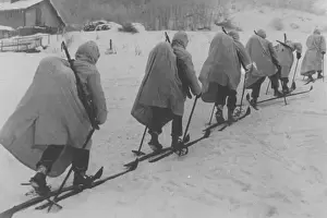 World War II Europe Drucke: Finnish Ski Troops