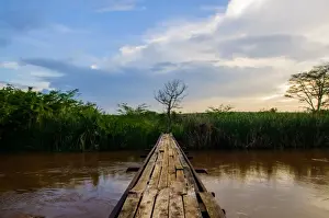 East Africa Landscapes Drucke: Footbridge
