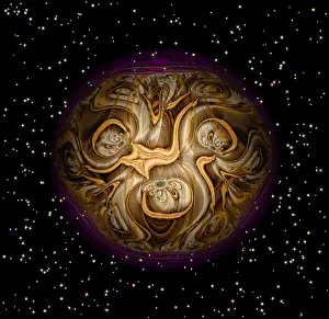 Geometric Pattern Illustration Drucke: Fractal object