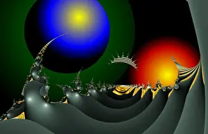 Geometric Patterns Drucke: Fractal object