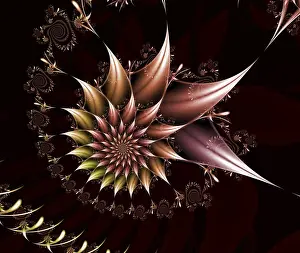 Computer Generated Artwork Drucke: Fractal object