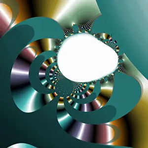 Abstract Geometry Drucke: Fractal object