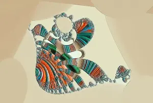 Colorful Geometric Patterns Drucke: Fractal object