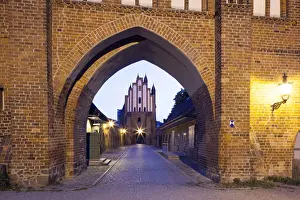 Medieval City Gate Drucke: Friedlander Tor, inner and outer gate