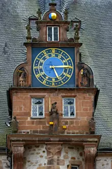 German Renaissance Architecture Drucke: Gabel with a clock, Renaissance Tower