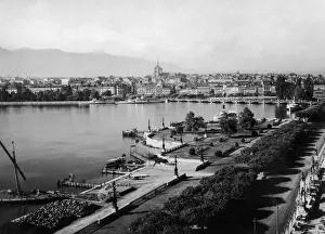 Vintage Bridge Images Drucke: Geneva