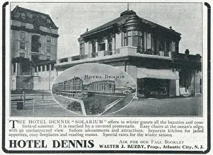 Vintage Hotel Advertisements Drucke: Hotel Dennis
