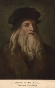 Drucke von Leonardo da Vinci (1452 - 1519), italienischer Maler, Bildhauer, Architekt, Ingenieur und Erfinder, um 1500. (Bild von Hulton Archive/Getty Images) Leonardo Da Vinci Drucke: Leonardo da Vinci