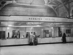 Historic Train Stations UK Drucke: LNER Ticket Office