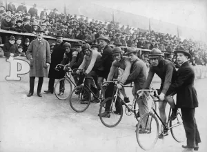 Vintage Cycle Racing Drucke: On Your Marks