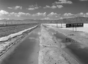 Bonneville Salt Flats Drucke: State Line