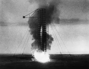 Black And White Space Images Drucke: Test Launch