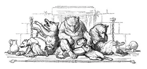 Animal Human Hybrid Art Drucke: Humanized animals illustrations: Decoration