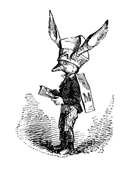 Zivilisierte Tiere Illustrationen Vogel Esel