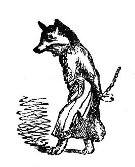 Grandville Influenced Artwork Drucke: Humanized animals illustrations: Fox