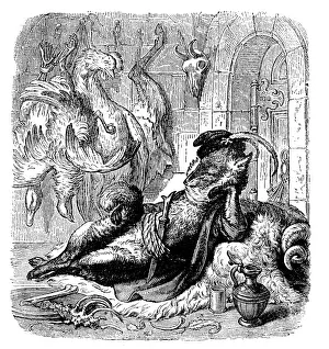 Fantasy Creature Illustrations Drucke: Humanized animals illustrations: Fox