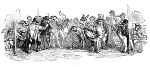 Grandville Influenced Artwork Drucke: Humanized animals illustrations: Group