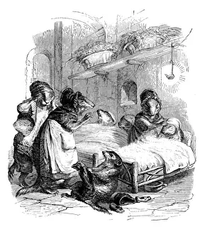 Grandville Influenced Artwork Drucke: Humanized animals illustrations: Hamsters