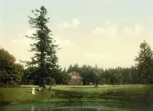 Historic Illustration Art Drucke: The dance pavilion in Friedrichsrhoda in Thuringia