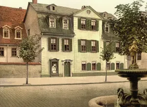 Middle Europe Landmarks Drucke: The House of Schiller in Weimar